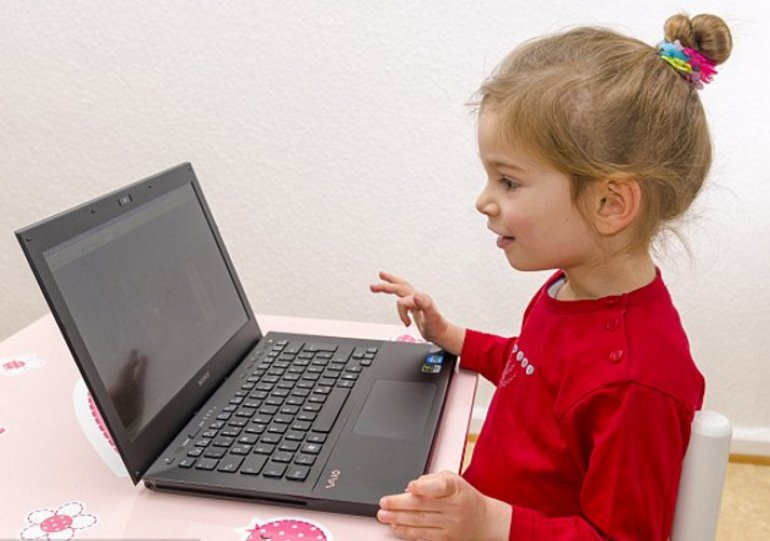 A Girl with a Laptop